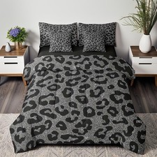 Leopard Print 7 Pieces Comforter Set,Wild Animal Skin Bedding Set Full Size f...
