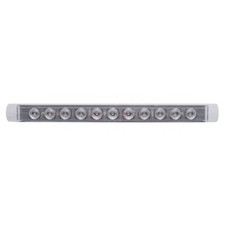 38470 11 LED 17 Stop, Turn  Tail Light Bar - Red LED/Clear Lens