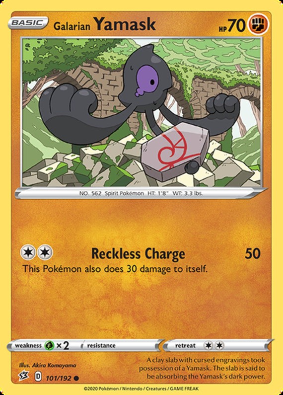 Galarian Yamask - 101/192 - Common - Near Mint