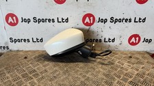 2014-2016 MAZDA 3 MK3 WHITE OS DRIVERSIDE 8 WIRE FOLDING DOOR WING MIRROR
