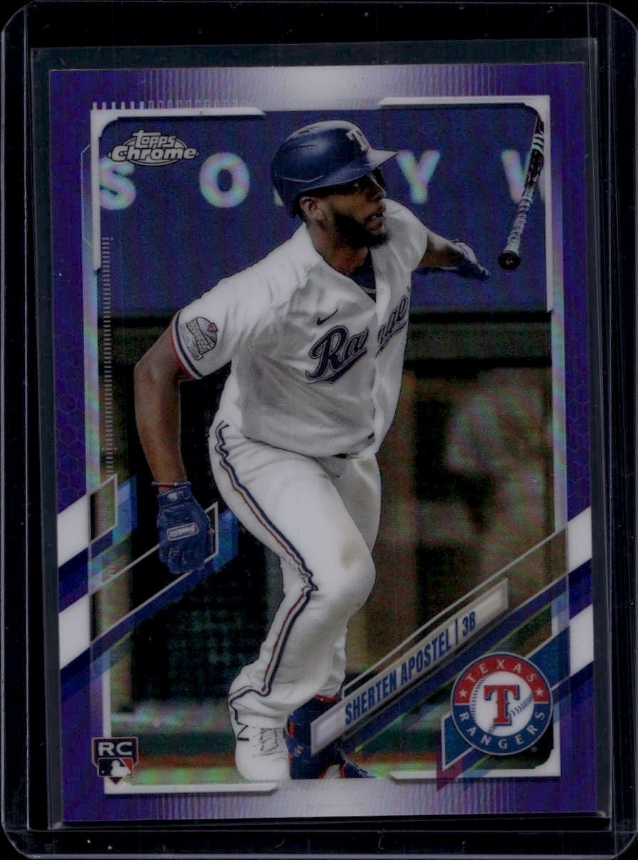 2021 Topps Chrome Sherten Apostel #126 Purple Refractor /299 RC