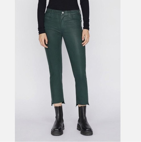 Frame Le High Straight Coated Jeans Pine Green Size 26 - Bild 13 von 15