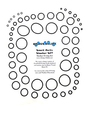 #ad Smart Parts Shocker SFT Paintball Marker O ring Oring Kit x 2 rebuilds kits $13.25