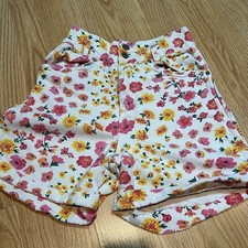 Vintage Gitano floral denim high waist shorts 10