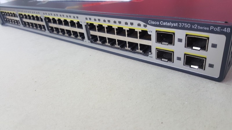 Cisco WS-C3750V2-48PS-S 48-Port PoE Gigabit Switch - Managed Layer 3 Stackable