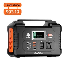 Portable Power Station 200W 151Wh Solar Generator Backup for Blackout/Camping/RV