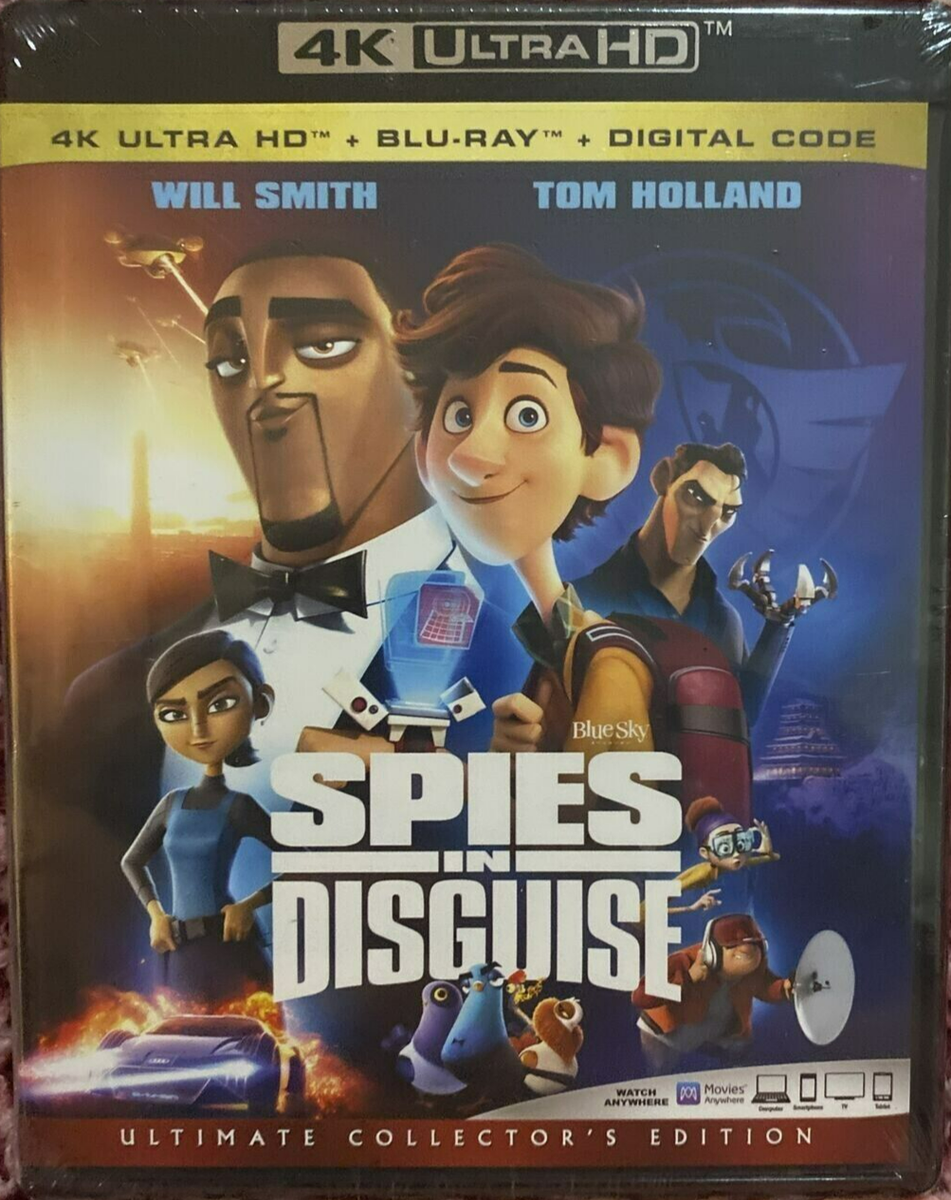 Spies in Disguise 4K (UHD Ultra HD Blu-Ray Digital Code) *NEW/SEALED* FREE  SHIP