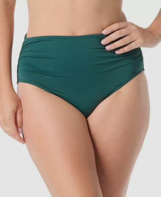 Coco Reef Women's Green Impulse High-Waist Bikini Bottom Swimwear Size XL