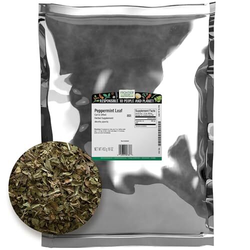 Frontier Co-op Bulk Peppermint Leaf, 1 Pound, Cut, Sifted Peppermint For Tea & 