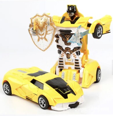 Mini 2 In 1 Car Toys One-key Deformation Car Toys Automatic Transformation Robot