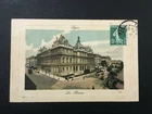 Old postcard from 1909 LYON - La Bourse