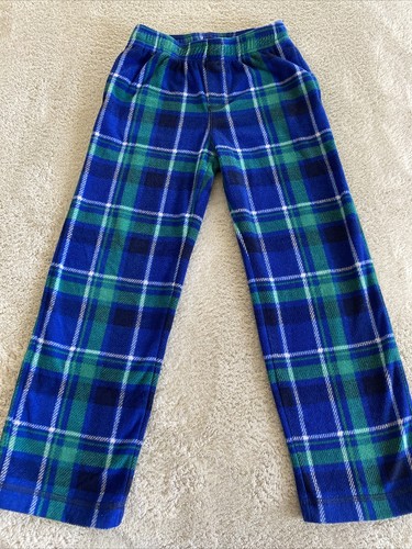White Plaid Fleece Pajama Pants Pockets 