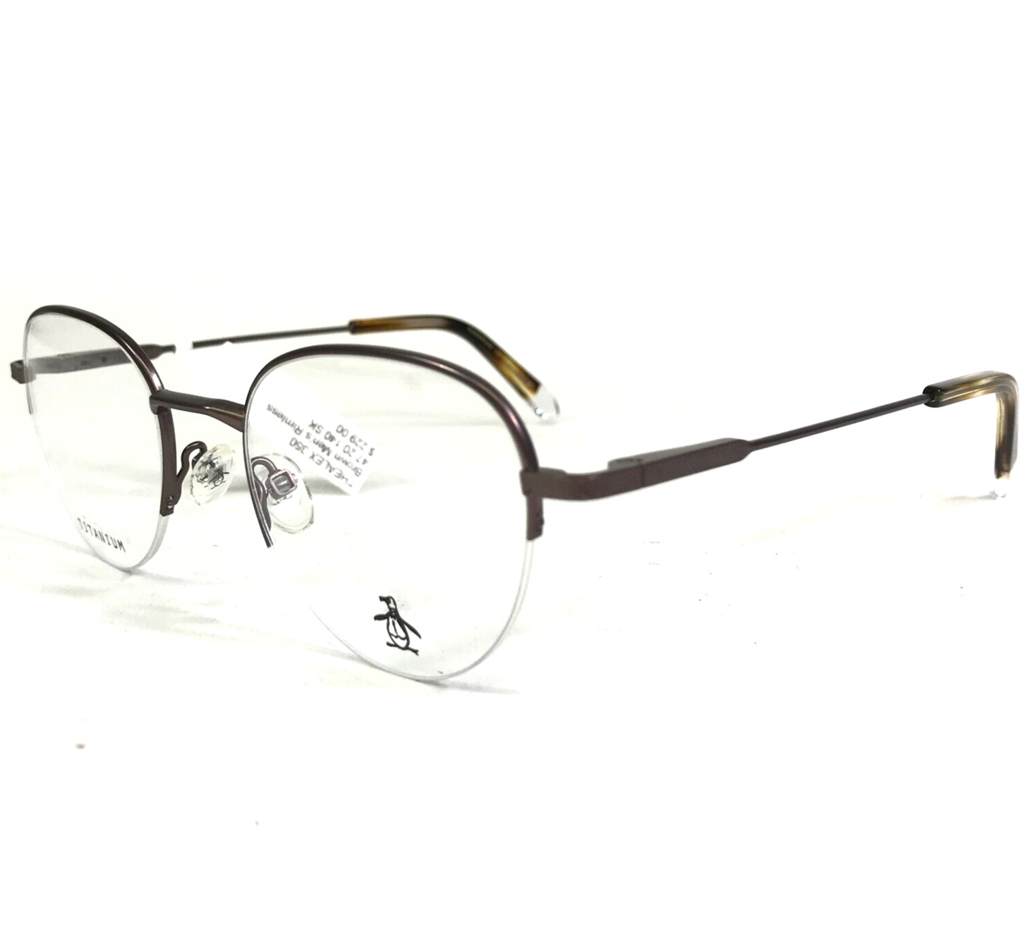 Оправа для очков Penguin в круглой полуободке Alex BR Brown 47-20-140 8990₽