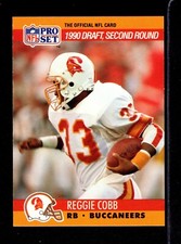 1990 Pro Set #699 Reggie Cobb Buccaneers Tennessee Vols ROOKIE Card EX/MT+. rookie card picture