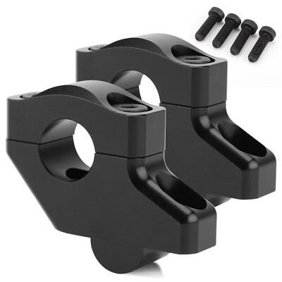 Universal 7/8'' 22mm HandleBar Bar Risers Mount Clamp Adapter For Motorcycle