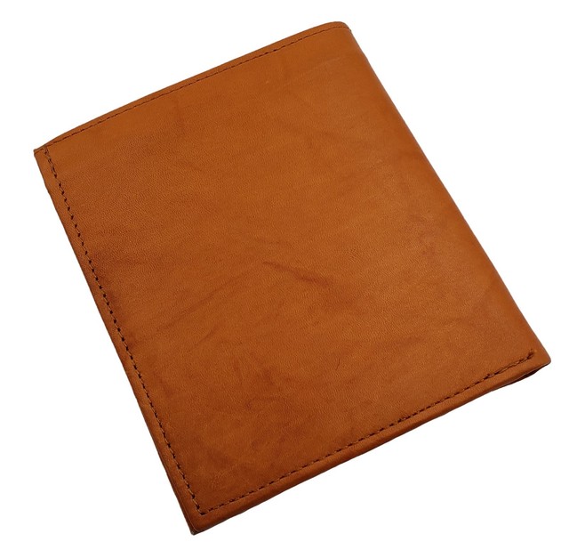 Genuine Leather Large Hipster Bifold Credit Card ID Men's Wallet Euro