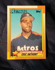 1990 Topps Eric Anthony Rookie Houston Astros #608