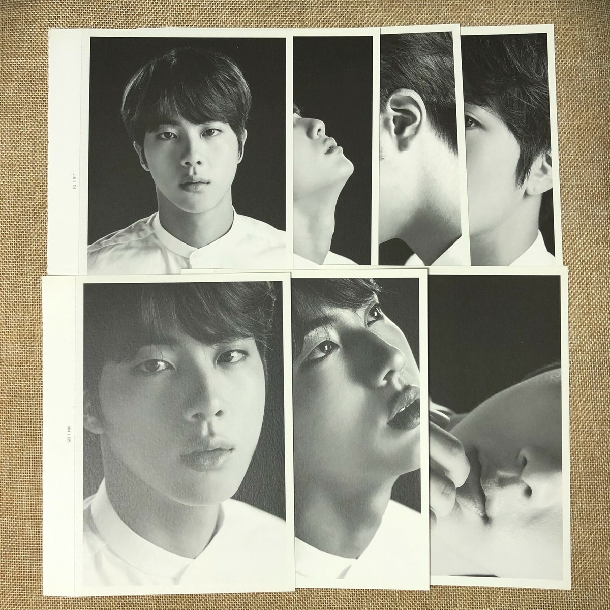 BTS WINGS フェイスフォト BTS JIN [ The Wings Tour ] Official Face Photo Collection Set of 7