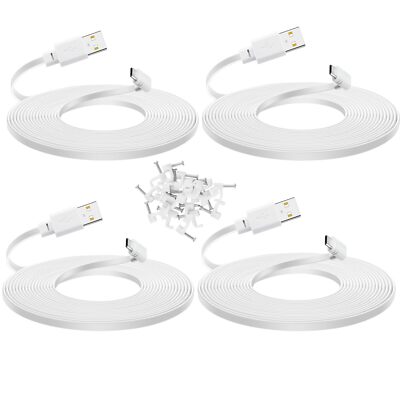 4-Pack 20 ft Cable for WYZE Cam Pan v3 Indoor/Outdoor Security