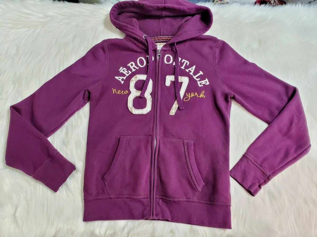 Aeropostale Woman Junior Large Hoodie Jacket Full Zip Pockets