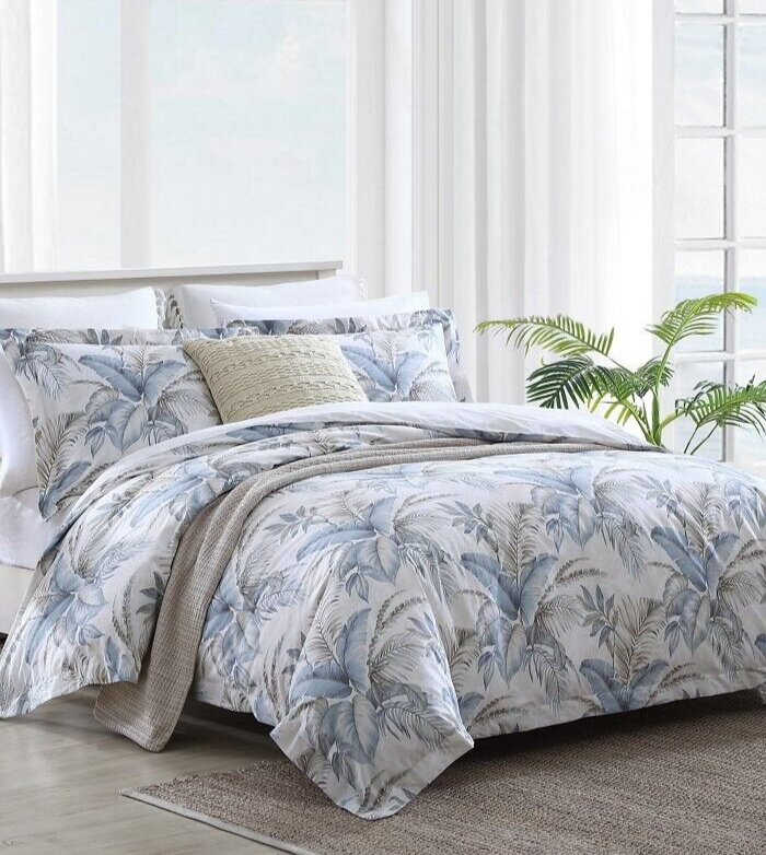 Tommy Bahama Bakers Bluff Queen Duvet Comforter Cover Set Cotton