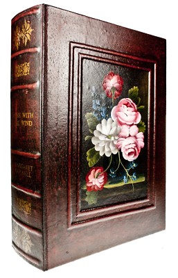 Luxus Kiste aus Holz und in Form eines berühmten Buches für 3 Flaschen Wein