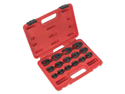 Britool Hallmark 15 Stück 3/8'' & 1/2'' Antrieb Krähenfußschlüssel-Set 8-24 mm HMCFW15