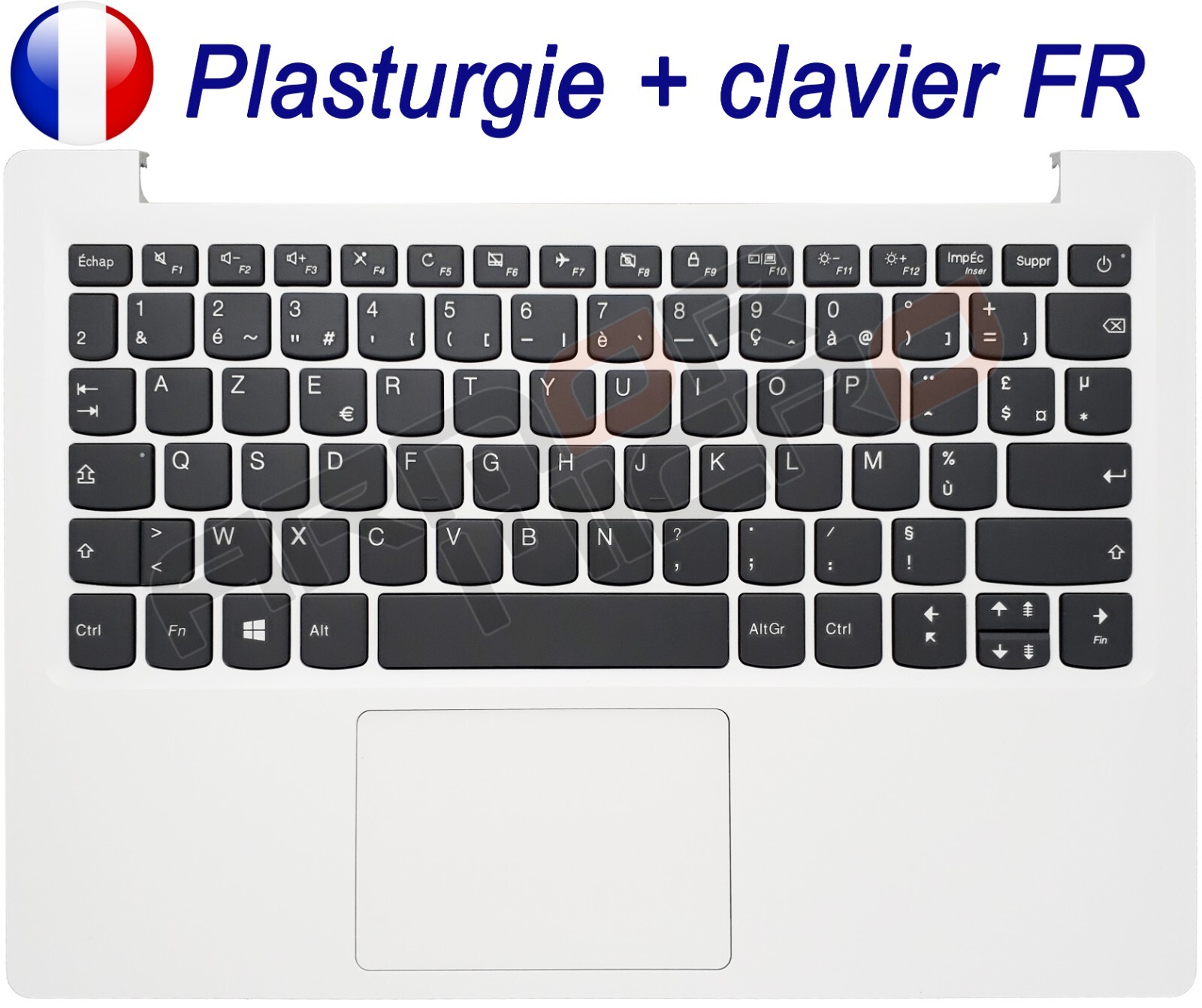 Réparer votre Lenovo IdeaPad S130-11 avec ce clavier AZERTY complet gris