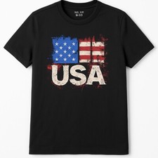 4th of July US Flag T Shirt USA Distressed American Flag Patriotic T Shirt