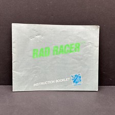 Rad Racer Nintendo NES, 1987 Manual Only - Instruction Booklet