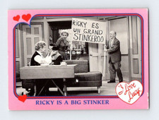 RICKY IS A BIG STINKER #76 I Love Lucy Pacific Trading Card Lucille Ball BRY7