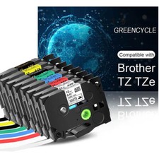 for Brother P Touch 2040 TZ TZe 231 Label Tape Replacement 12mm 0.47" Laminated