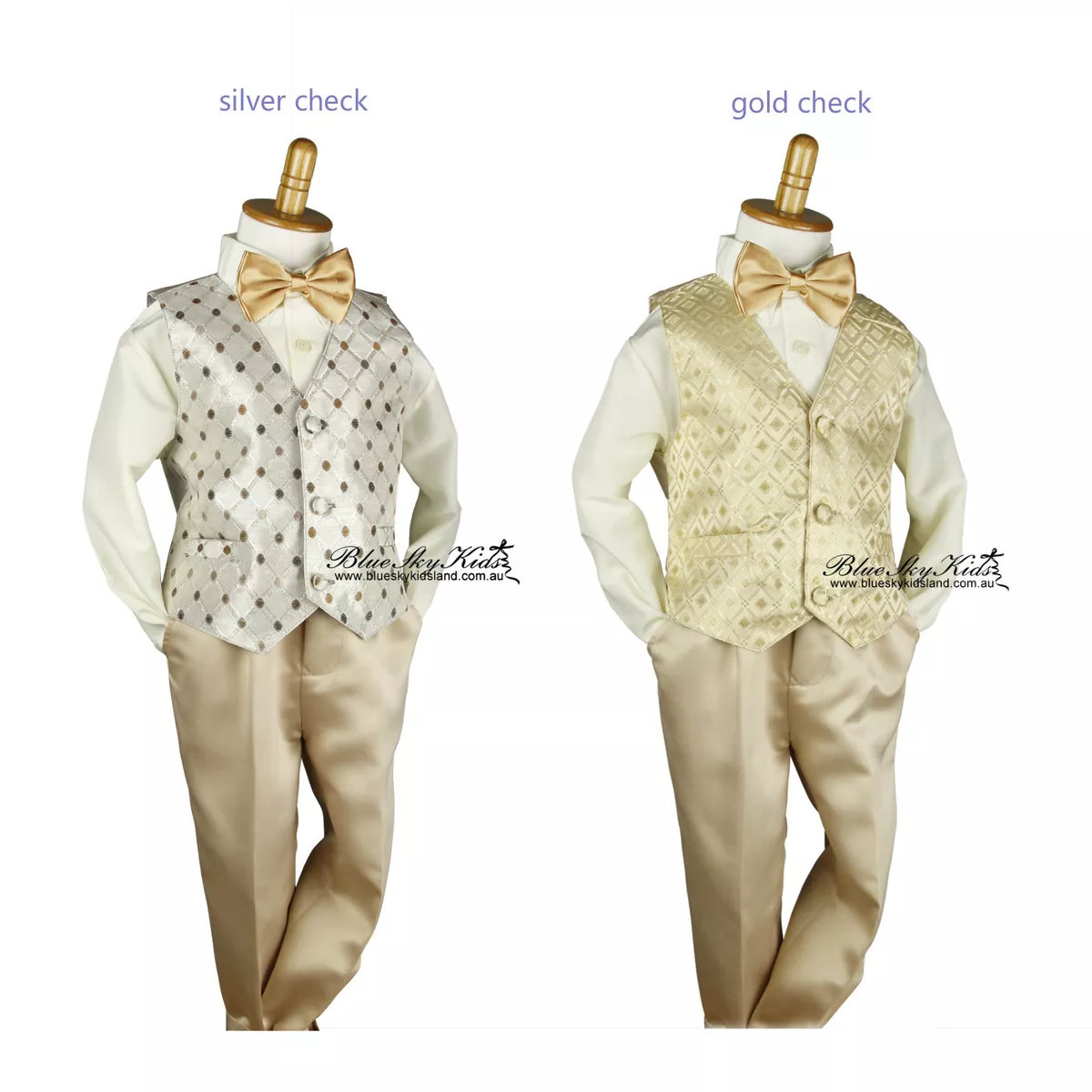 Boys gold suit cheap