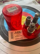 Lee 45 ACP 45 Auto Rim CARBIDE 3 Die Reloading Set 90513