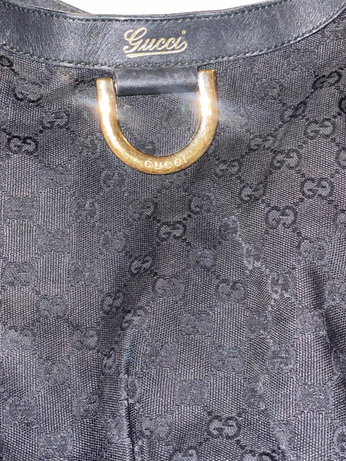 Authentic Black monogram Gucci purse - image 8