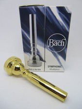 Bach 24K Gold Symphonic Trumpet Mouthpiece, 1-1/4C, 24 Throat, 24 Backbore NEW 
