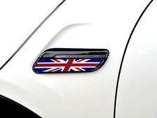 SIDE SCUTTLES SEITENBLINKEREINSATZ UNION ROT BLACK für MINI COOPER F56 F55 F57