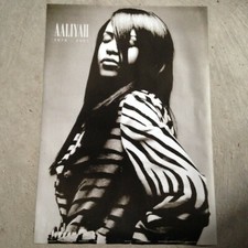 Aaliyah 24" x 34" poster print - black and white R&B 1979-2001