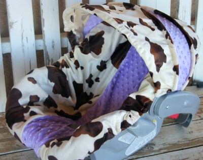 cow print infant car seat