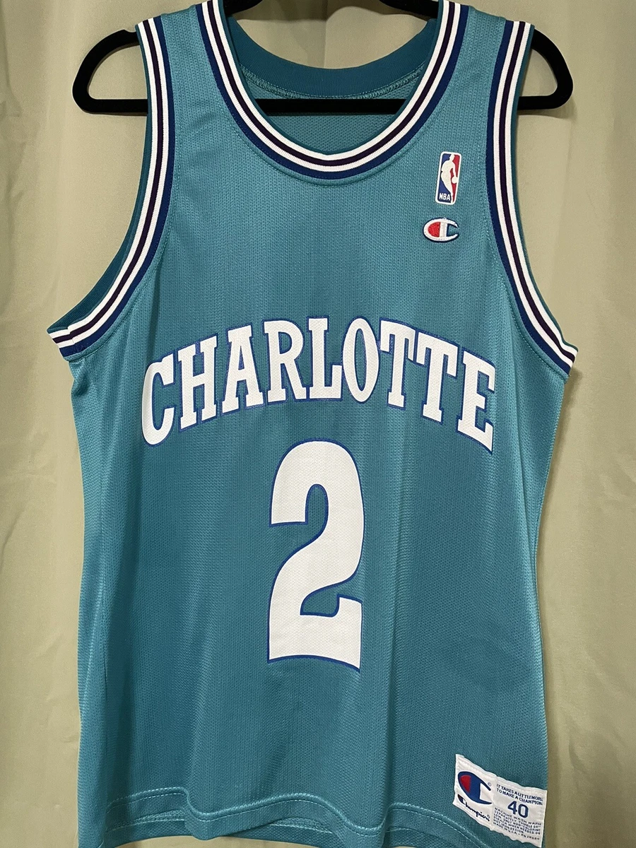 Size 40. Champion NBA Johnson 2 Jersey Charlotte Hornets. 