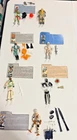 Vintage GI Joe ARAH Figure Lot Blizzard Wet-Suit Deep Six Avalanche,Torpedo Card