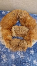 Set of 2 Real Fur Collars Cuffs - Authentic Fox