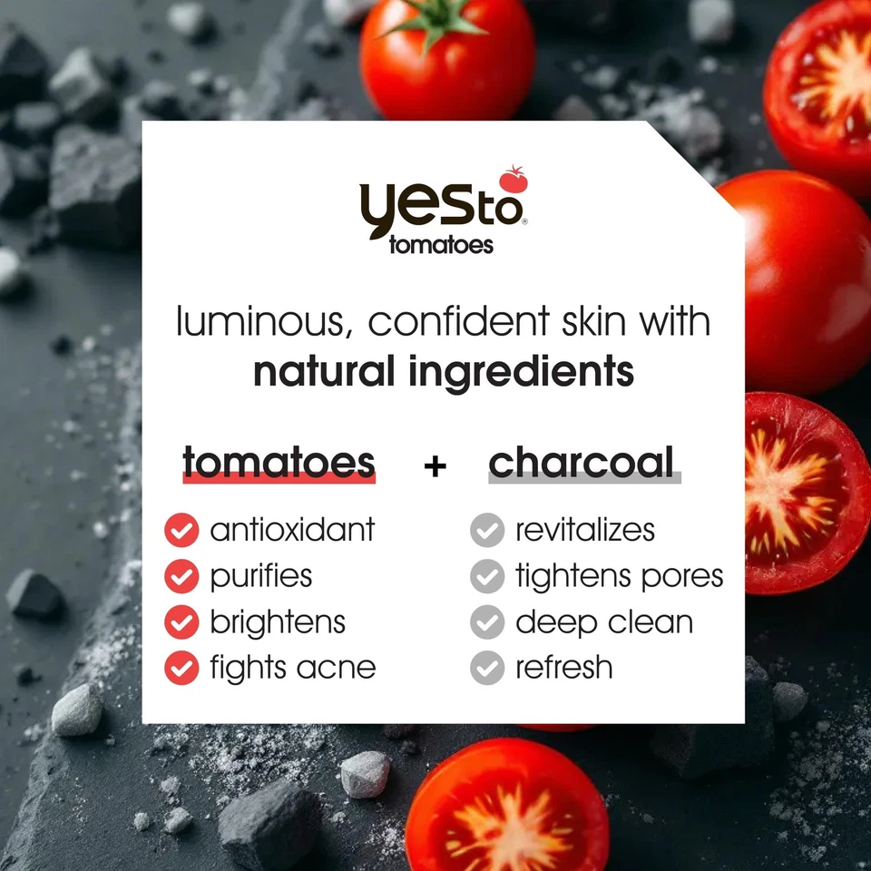 Yes To Face Wipes for Women and Men, Charcoal Facial Cleansing Wipes for use ... - Image 2 of 4