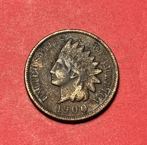 (1) Beautiful Antique 1900 Indian Head Cent/Penny XF-EXTRA FINE NICE DETAIL