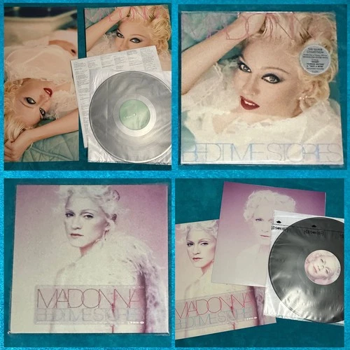 2LP LE Silver Vinyl Madonna Bedtime Stories (with Poster) + The Untold Chapter