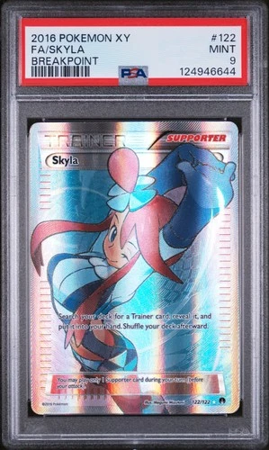 Pokemon Skyla XY Breakpoint Full Art 122/122 PSA 9 Mint