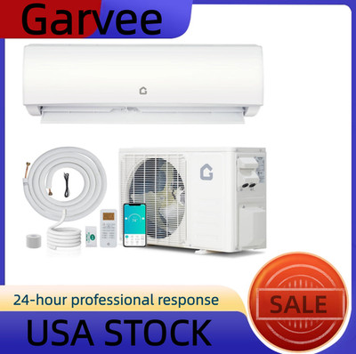9000 BTU 19 SEER2 Wall Mounted Ductless Mini Split AC & Heater   Inverter, R454B