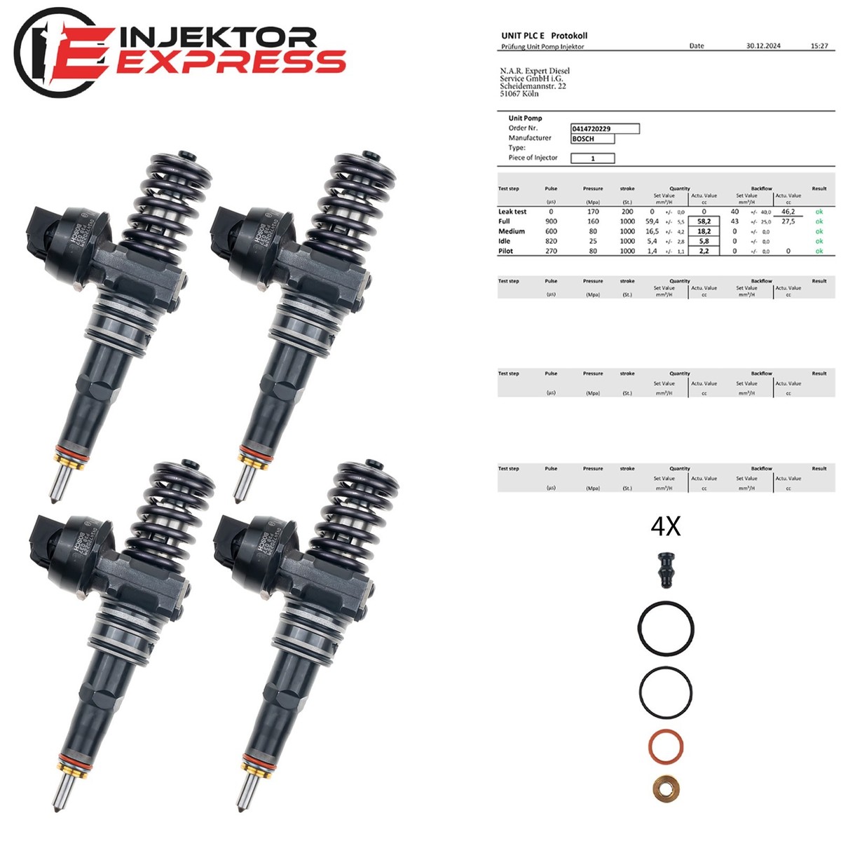 Einspritzdüse 03l130277b Generalüberholte Einspritzdüse Für AUDI, SEAT, SKODA, VW – Bosch 0414720229, 1 Jahr Garantie Pumpe Düse Einheit 0414720229 Audi Seat Skoda 2.0 TDI
