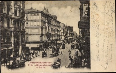 Ak Berlin Mitte, Friedrichstraße Ecke Jägerstraße - 3625437