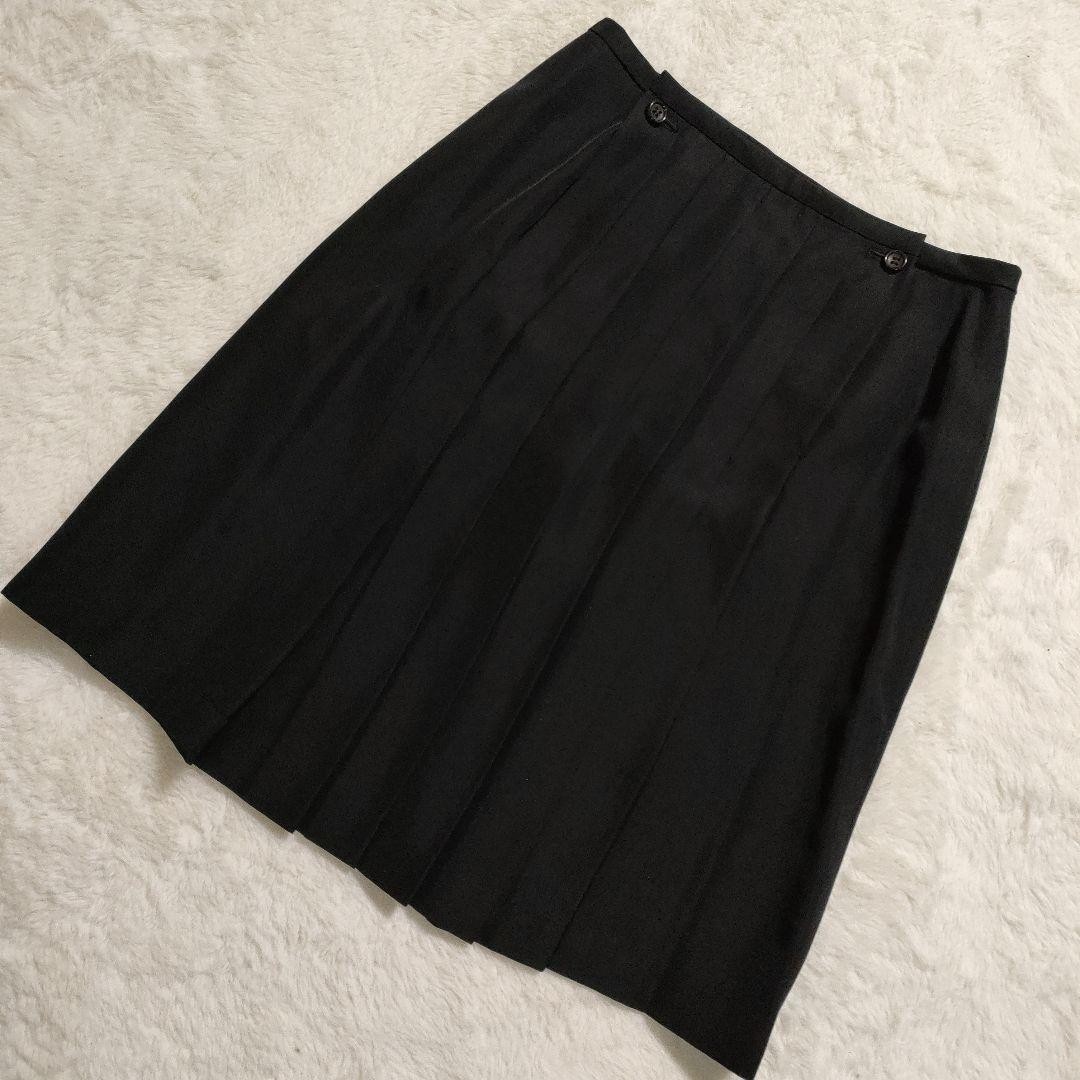 Rare Comme Des Garcons Knee Length Pleated Skirt Black 1989 Rare Comme Des Garcons Knee Length Pleated Skirt Black 1989